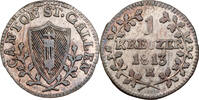 Schweiz, St. Gallen 1 Kreuzer Kursmünze (1807-1816) -