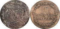Schweiz, Graubünden 1 Batzen Kursmünze (1820-1826) -