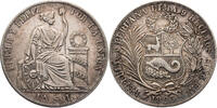 Peru 1 Sol Kursmünze (1864-1916) -