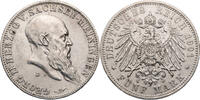 Kaiserreich, Sachsen-Meiningen 5 Mark Georg II. (1866-1914) - Zum 75. Geburtstag des Herzogs -