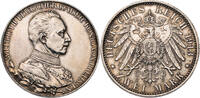 Kaiserreich, Preussen 2 Mark Wilhelm II. (1888-1918) - zum 25. Regierungsjubiläum -