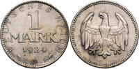 Weimarer Republik 1 Mark 1924 G Kursmünze ss-vz 25,00 EUR Differenzbesteuert nach §25a UStG zzgl. 5,00 EUR Versand