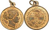 Frankreich, 2. Kaiserreich Tragbare Medaille Auf Eugenie, Kaiserin von Frankreich -