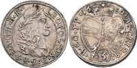 RDR, Österreich, Hall 3 Kreuzer Leopold I. (1658-1705) -