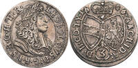 RDR, Österreich, Hall 3 Kreuzer Leopold I. (1658-1705) -