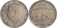 Schweden 2 Kronor Gustav V. (1907-1950) - Auf 300 Jahre Besiedlung Neu Schwedens in Delaware -