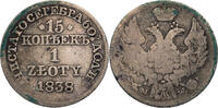 Polen, unter Russland 1 Zloty / 15 Kopeken Nikolaus I. (1825-1855) - Kursmünze (1834-1841) - Warschau -
