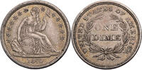 USA Dime Seated Liberty Dime - Kursmünze (1838-1853) -