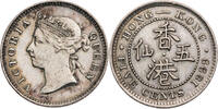 5 Cents 1899 Hong Kong Victoria (1837-1901) - Kursmünze (1866-1901) ss-vz