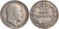 Großbritannien 6 Pence Edward VII. (1901-1910) -