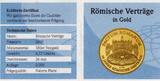 Deutschland Goldmedaille 2007 Römische Verträge PP in Box mit Zertifikat