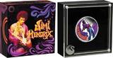 Tuvalu 1 Dollar 2025 Jimi Hendrix - Musik PP farbig in Box mit Umkarton und Expertise