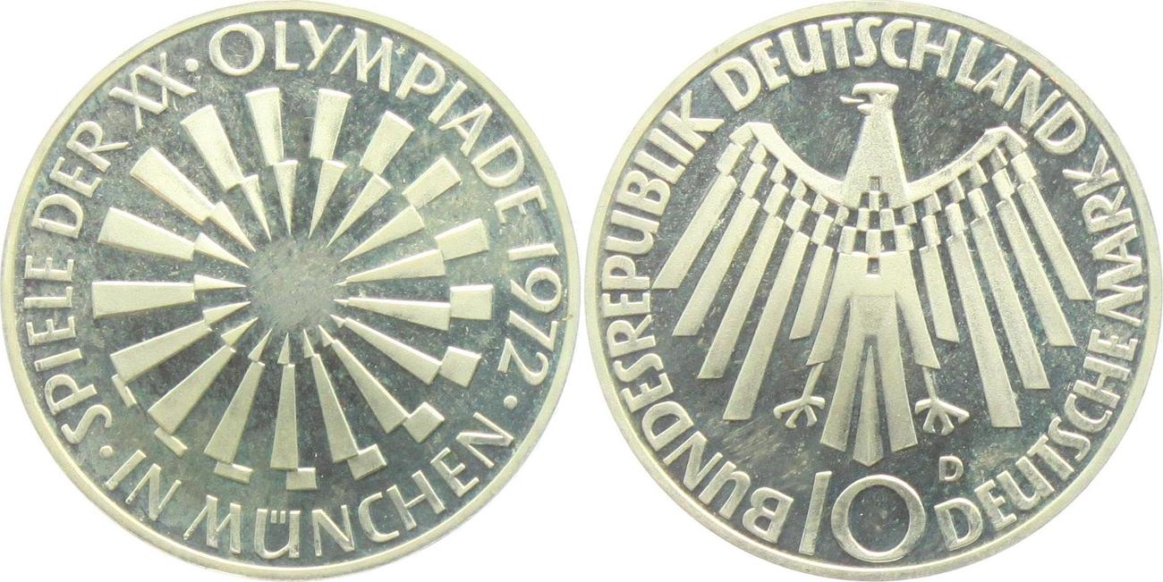 10 Mark 1972 D Deutschland Olympische Spiele 1972 in ...