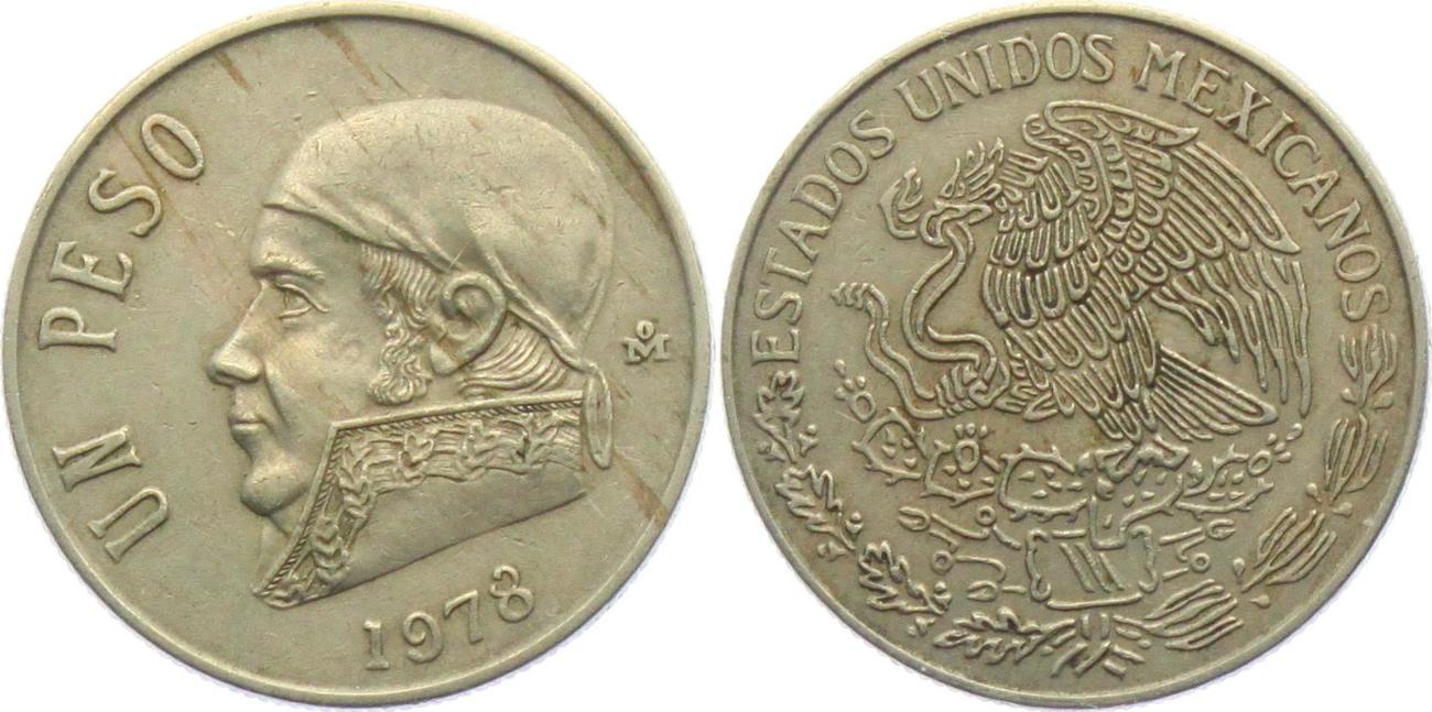 Mexico 1978 1 Peso Unc MA Shops