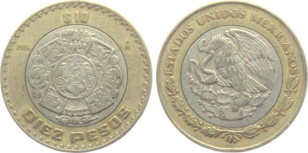 Mexico 10 Pesos 2006 Chuck Moll Ss MA Shops mexico-10-pesos-2006-chuck-moll-ss-ma-shops