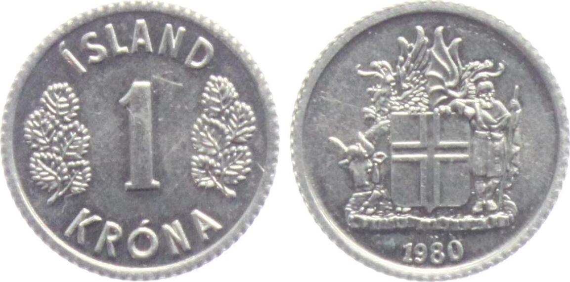 Island 1980 1 Krona unc | MA-Shops