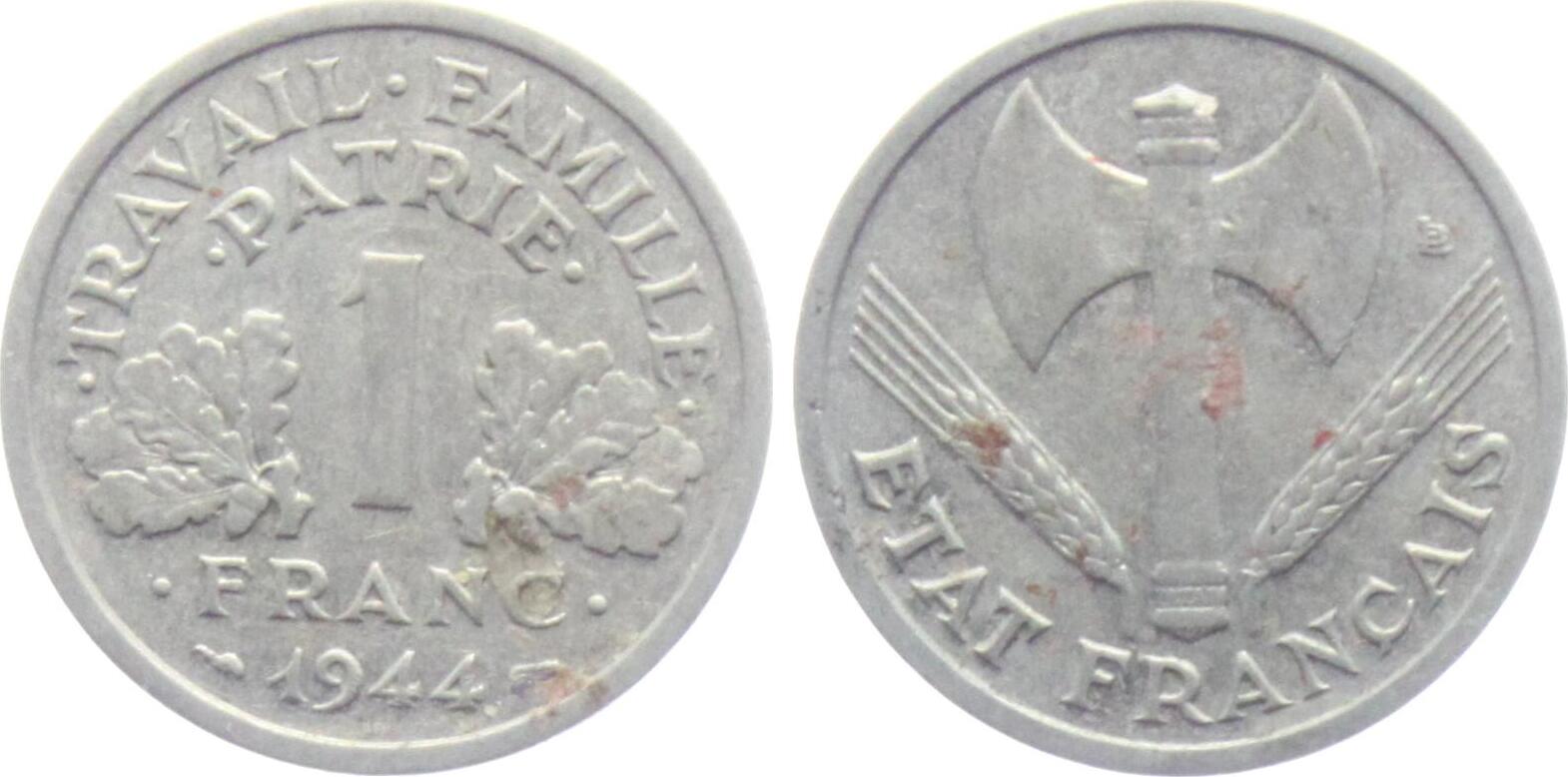 1 Franc 1944 Freies Frankreich ss | MA-Shops