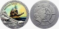 Niue 5 Dollar - 2 Unzen Schiff Wraks - Segelschiff Whydah Gally -