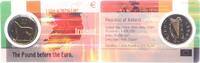 Irland 20 Pence auf Coincard Pferd -