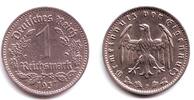 Drittes Reich 1 Mark Nickel-Kursmünze -