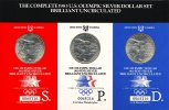 USA 3 x 1 Dollar im Set Silbermünzen-Set - Olympische Spiele 1984 in Los Angeles - Discuswerfer Bild
