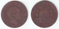 Spanien 10 Centimos Alfonso XII. -