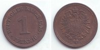 Kaiserreich 1 Pfennig 1 Pfennig kleiner Adler -