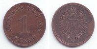 Kaiserreich 1 Pfennig 1 Pfennig kleiner Adler -