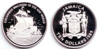 Jamaica 10 Dollar Segelschiff - Kolumbusflotte -