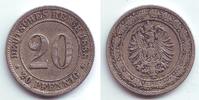 Kaiserreich 20 Pfennig 20 Pfennig kleiner Adler -