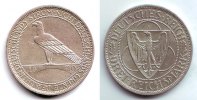 Weimarer Republik 3 Reichsmark Rheinlandräumung