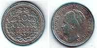 Niederlande 10 Cents 10 Cents - Wilhelmina -