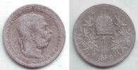 Österreich / Ungarn 1 Krone Franz Joseph I. (1848 - 1916) -