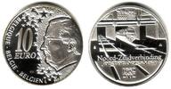 Belgien 10 Euro Silbermünze - Eisenbahn Nord-Süd Verbindung