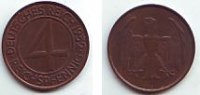 Weimarer Republik 4 Reichspfennig 4 Reichspfennig