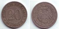 Kaiserreich 20 Pfennig 20 Pfennig großer Adler