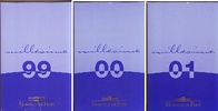 Frankreich 3x 3,88 Euro 3 Kursmünzen-Sätze im off. Münzkassette von 1999 + 2000 + 2001