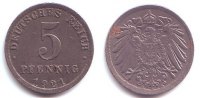 Ersatzmünzen des 1. Weltkrieges 5 Pfennig 5 Pfennig -