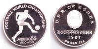 Korea 500 Won Fussball WM 1986 in Mexico - Fussballer mit Ball -