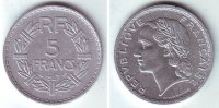 Frankreich 5 Francs Marianne nach links blickend