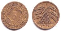 Weimarer Republik 5 Reichspfennig 5 Reichspfennig - mit Ähren