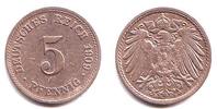 Kaiserreich 5 Pfennig 5 Pfennig - großer Adler -
