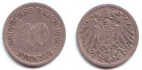 Kaiserreich 10 Pfennig 10 Pfennig - großer Adler -