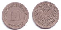 Kaiserreich 10 Pfennig 10 Pfennig - großer Adler -