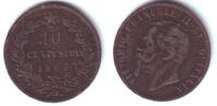 Italien 10 Centesimi Vittorio Emanuelle II. (1861 - 1878) -