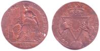 England - Grossbritannien Halfpenny British Trade Token - Davidson`s Halfpenny - Sise Lane , geriffelter Rand