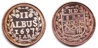 Hessen - Darmstadt 2 Albus IAR (NP) 1697 / 1984 Replik - Ernst Ludwig (1678 - 1739) PP