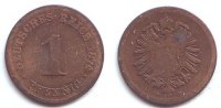 Kaierreich 1 Pfennig Kursmünze kleiner Adler -