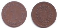 Kaierreich 1 Pfennig Kursmünze kleiner Adler -