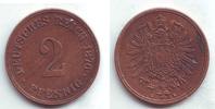 2 Pfennig 1876 C Kaiserreich 2 Pfennig - kleiner Adler vz-st